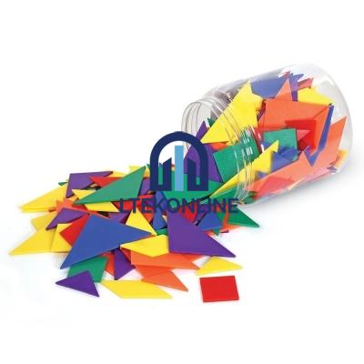 6-Color Tangrams Geometry Instruments