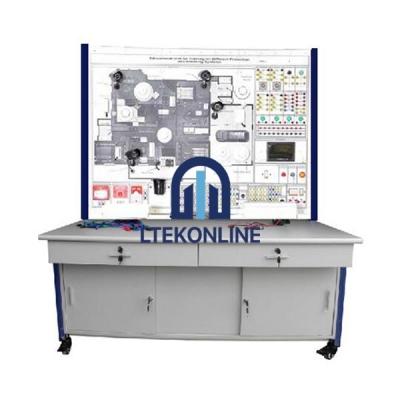 Educational Unit for Training on Different Protection and Alarming Systems Engineering Educational Equipment Electrical Skills Training