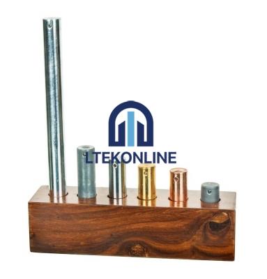 Equal Mass Metal Cylinders Set Molecular Model