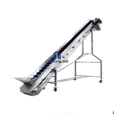 Inclined Flight Belt Pocket Conveyor