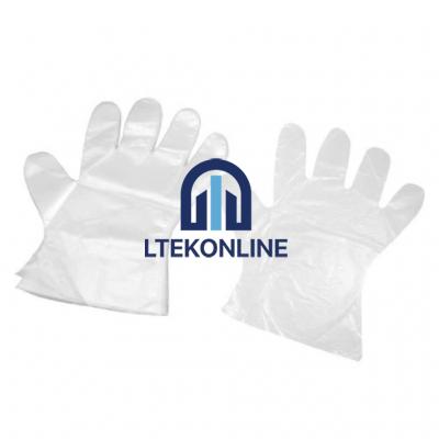 Plastic Examination Gloves Hospital Wear