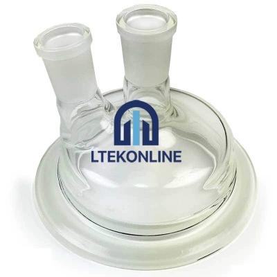 Two Neck Reaction Flask Lid Glassware Flasks