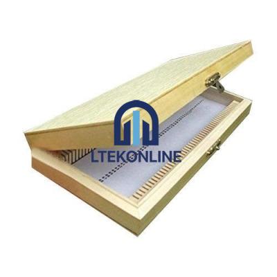 Wooden Microscope Slide Box Biology Lab